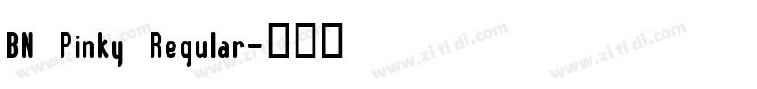 BN Pinky Regular字体转换